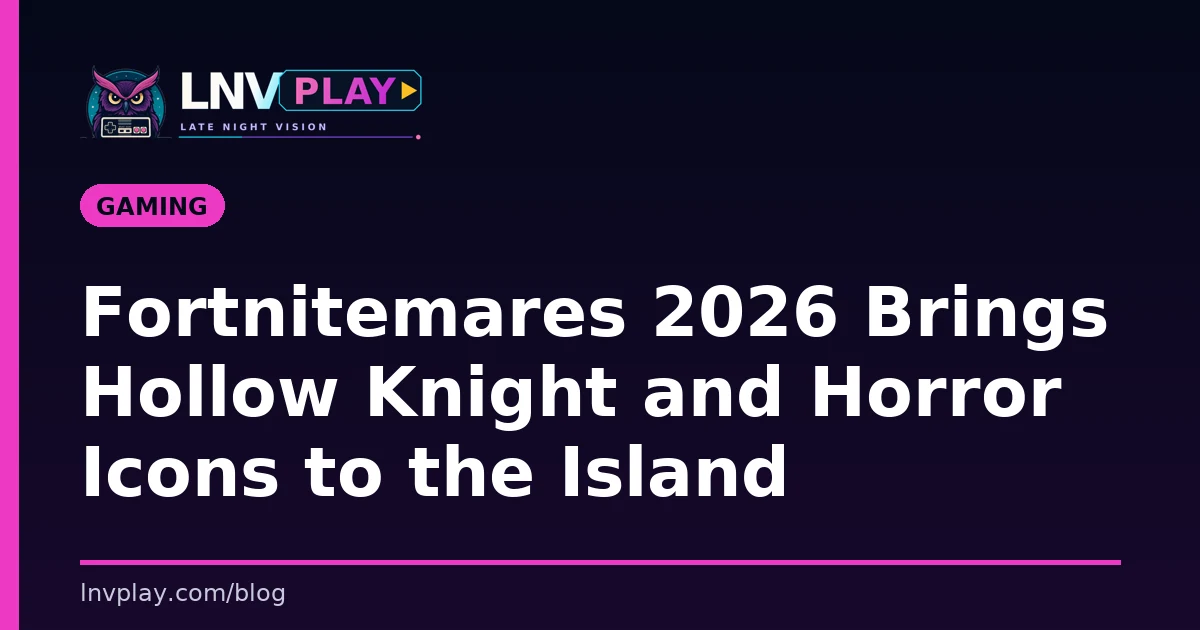 Title card showing the post title for the Fortnitemares 2026 Halloween event announcement.